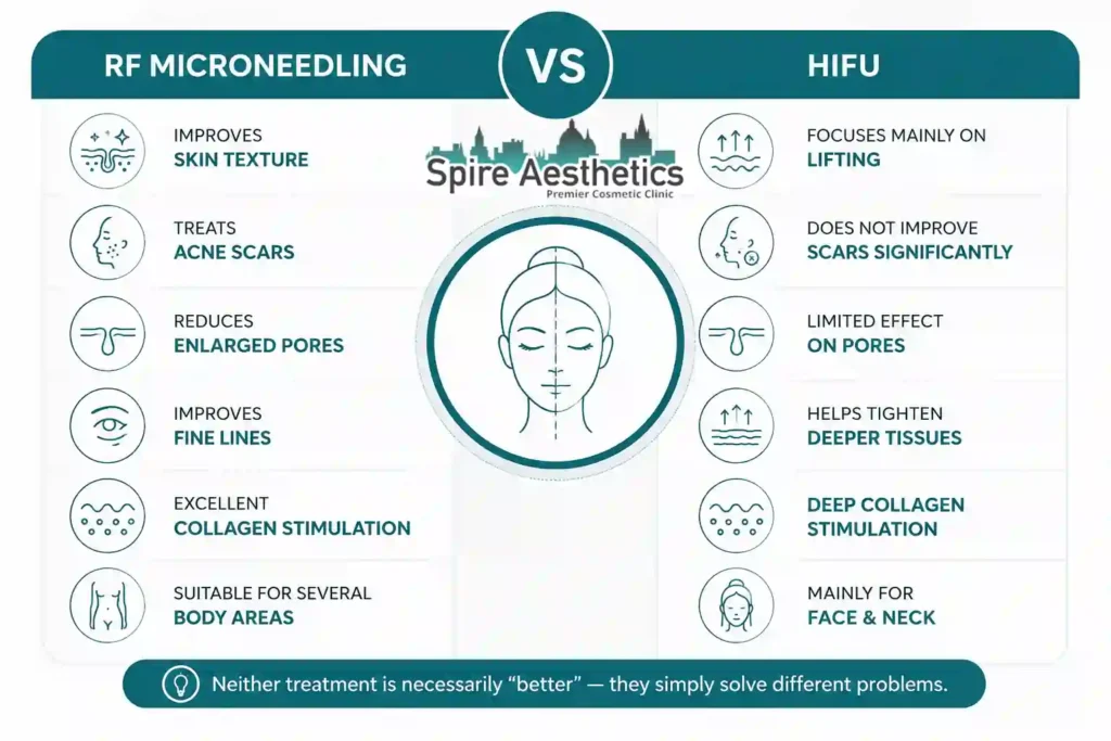 RF Microneedling vs HIFU: Which Treatment Gives Better Results Hassocks?